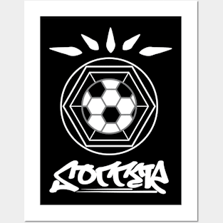 Soccer - Football In Unity White Posters and Art